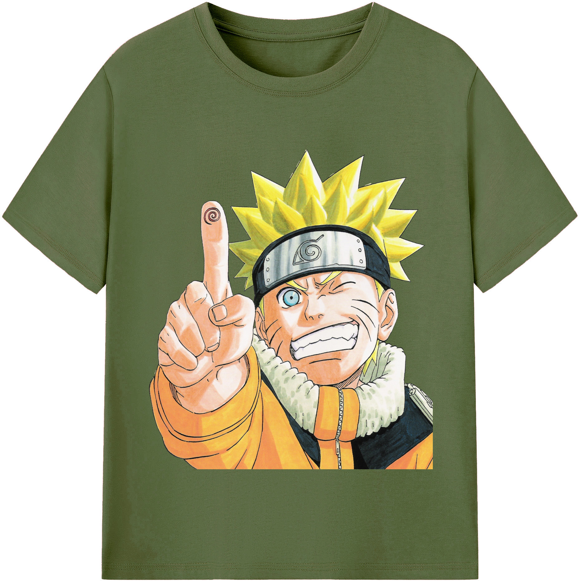 （画像用） NARUTO -ナルト- うずまき ナルト Uzumaki Naruto 綿100％半袖Tシャツ（フロントプリント）